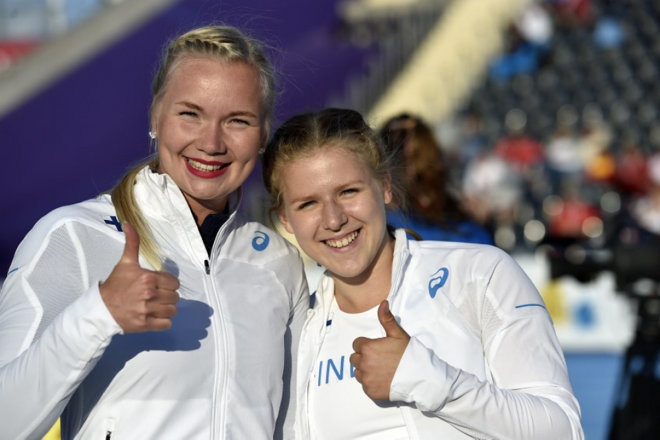 Salla Sipponen Krista Uusi-Kinnala 22-v EM Salla Sipponen Krista Uusi-Kinnala 22-v EM