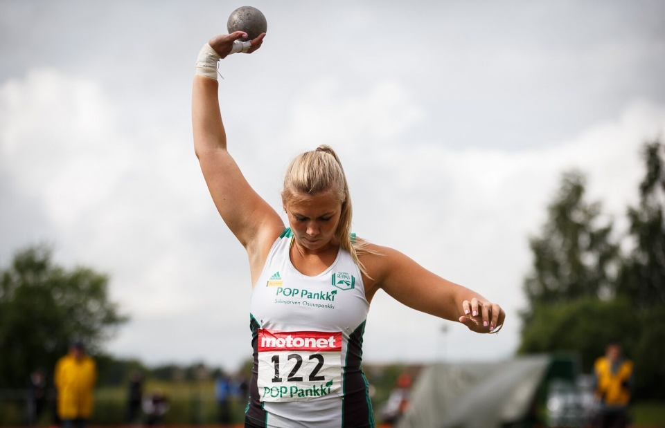 Eveliina Rouvali nuorten SM-kilpailuissa Kauhavalla 2017