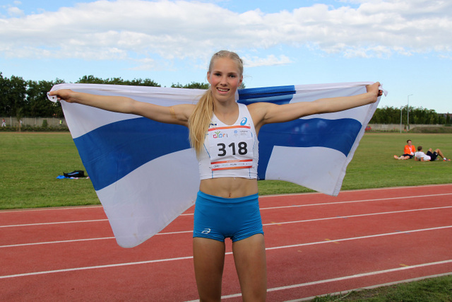 Jessica Kähärä jatkoi suomalaisten mitaliputkea EYOF-kilpailuissa