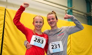 Rajaniemi ja Kotinurmi Pajulahden maastokarnevaalin sankarit