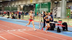 Sara Kuivisto hyvässä vauhdissa Liikuntamyllyssä