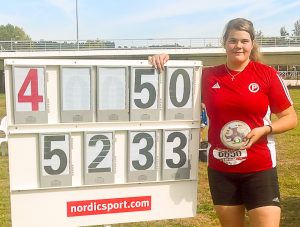 Leveelahti murskasi 17-vuotiaiden kiekonheiton SE:n