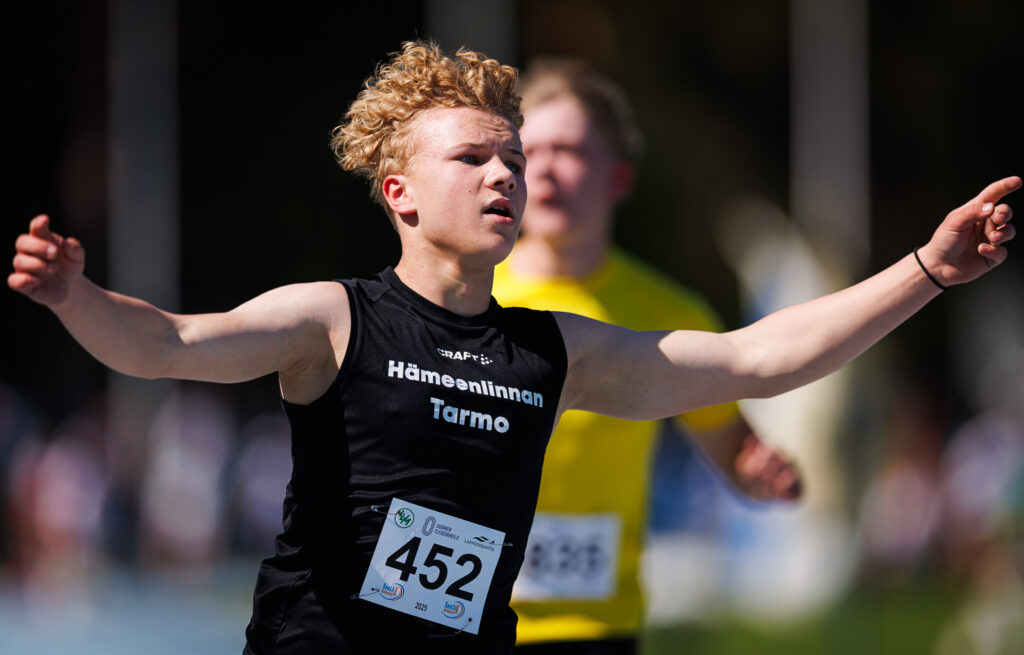 Iivo Lumme tuuletti onnistumistaan.
